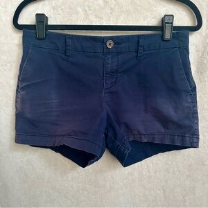 Old Navy Everyday Shorts Size 2 Navy Blue w/Discoloration‎